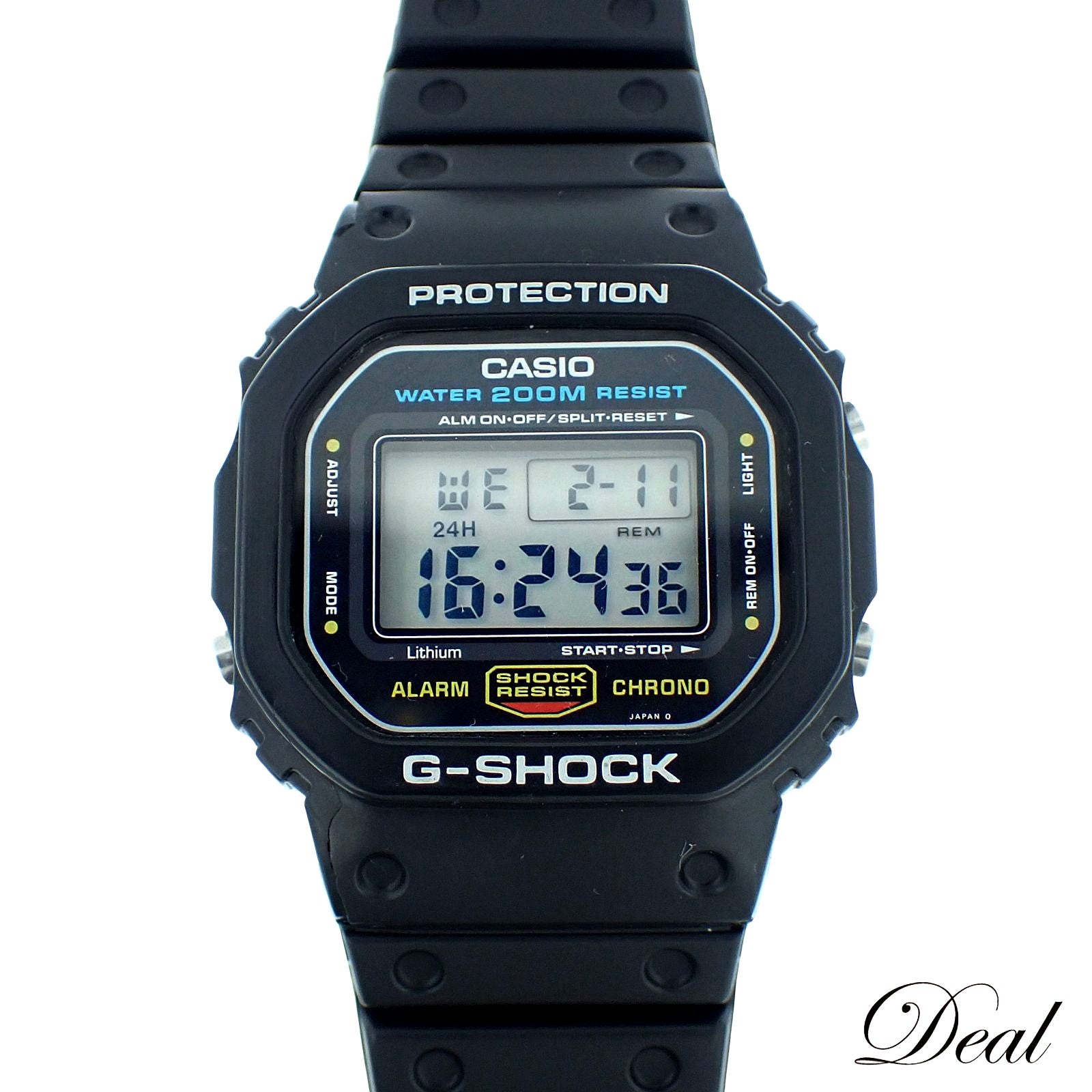 Casio G-Shock Speed Model DW-5600 men's digital watch with black resin case and strap