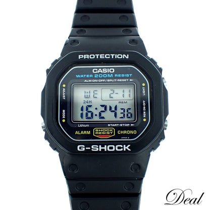 Casio G-Shock Speed Model DW-5600 men's digital watch with black resin case and strap