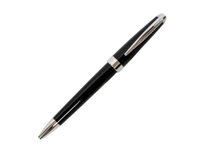 Used Cross ballpoint pen model Z1972 in black and silver with genuine ink, 14 cm length