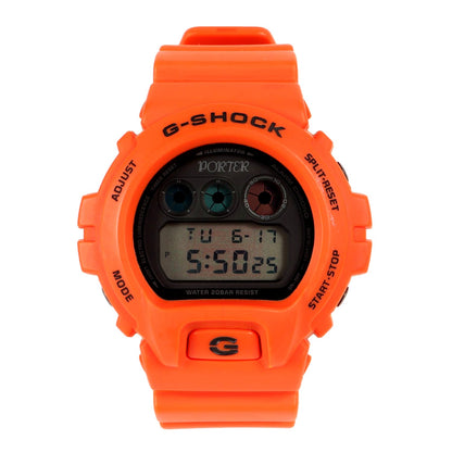 G-Shock Porter DW-6900FS orange men's quartz watch with Porter logo and branded case back