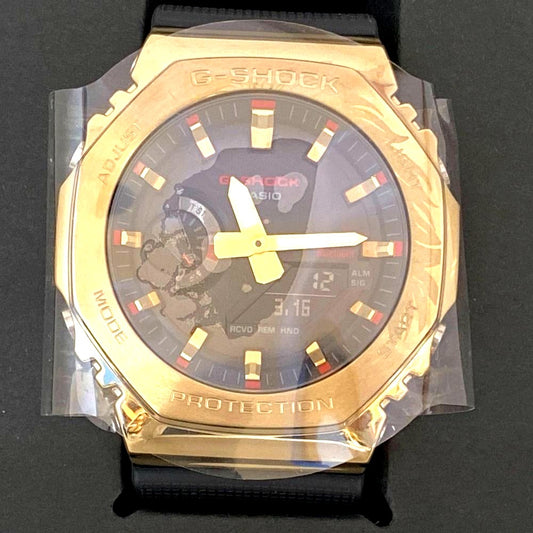 Casio G-Shock GBM-2100CX-9AJR gold and black men's analog digital watch with box