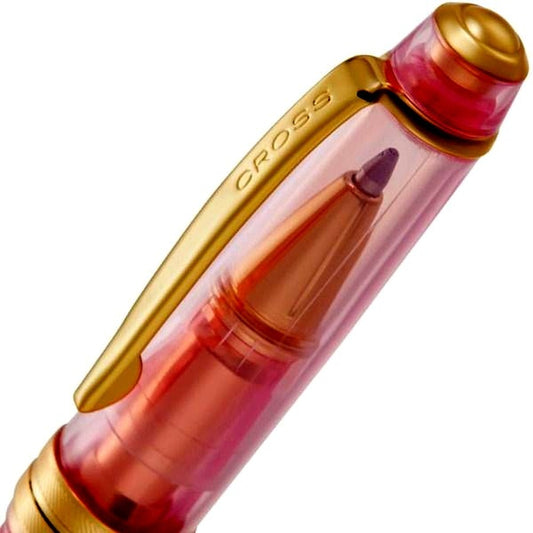 Cross Bailey Light Cream Soda Collection ballpoint pen NAT0742-20 with transparent resin body and gold accents
