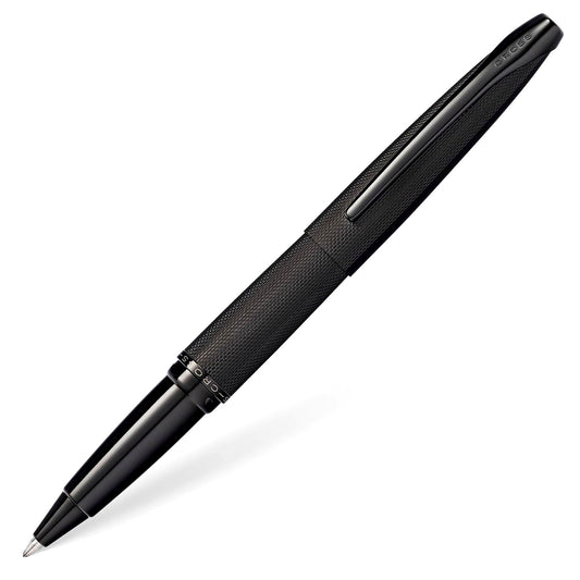 Cross ATX Brushed Finish Black Ballpoint Pen Model N885-41 with brass body and black PVD coating