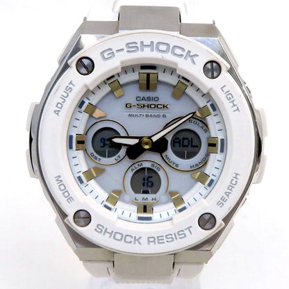 Casio G-Shock G-Steel GST-W300-7AJF Radio Solar Watch with metal band showing signs of use
