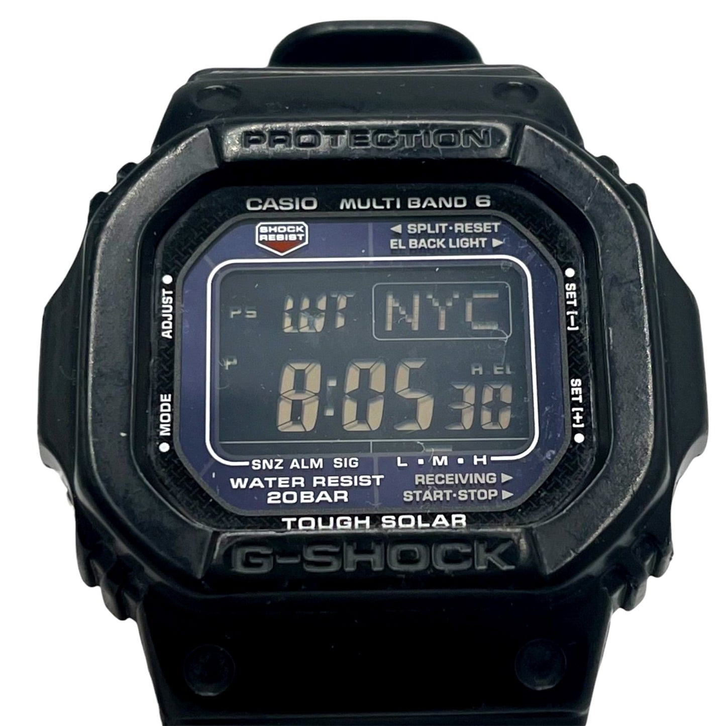 Casio G-SHOCK GW-M5610 black men's square radio solar watch with digital display