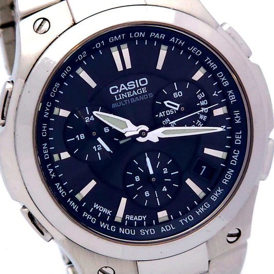 Casio Lineage LIW-M1000 solar radio wave watch with 4.1 cm face pre-owned Japan import