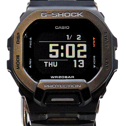 G-Shock G-Squad GBD-200-1JF digital quartz watch with black band and digital display