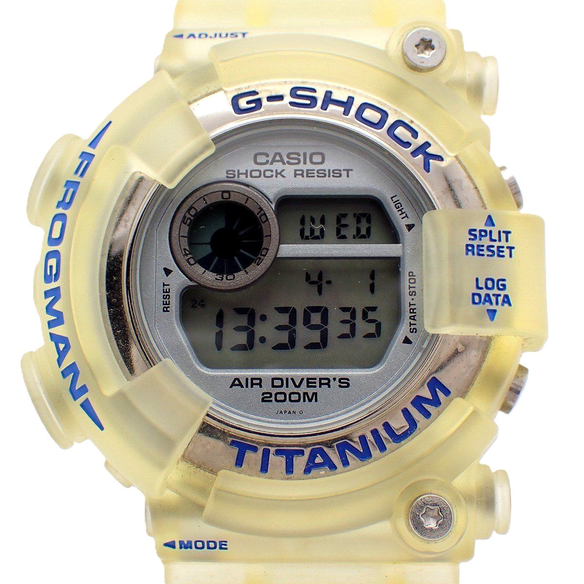Casio G-Shock Frogman DW-8201WC-2T men's quartz dive watch with titanium and resin case