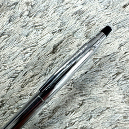 Cross Twist silver color ballpoint pen with twist mechanism imported from Japan