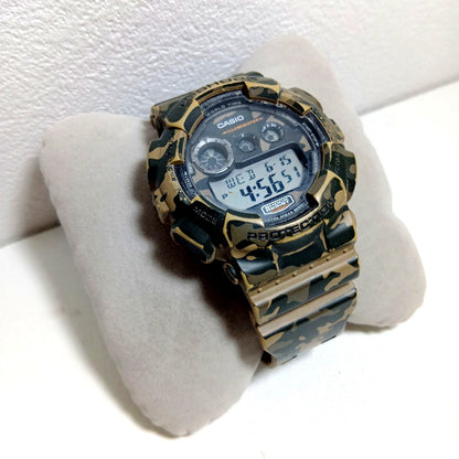 Casio G-Shock GD-120CM camouflage wristwatch main body, functional, without buckle and belt hooks