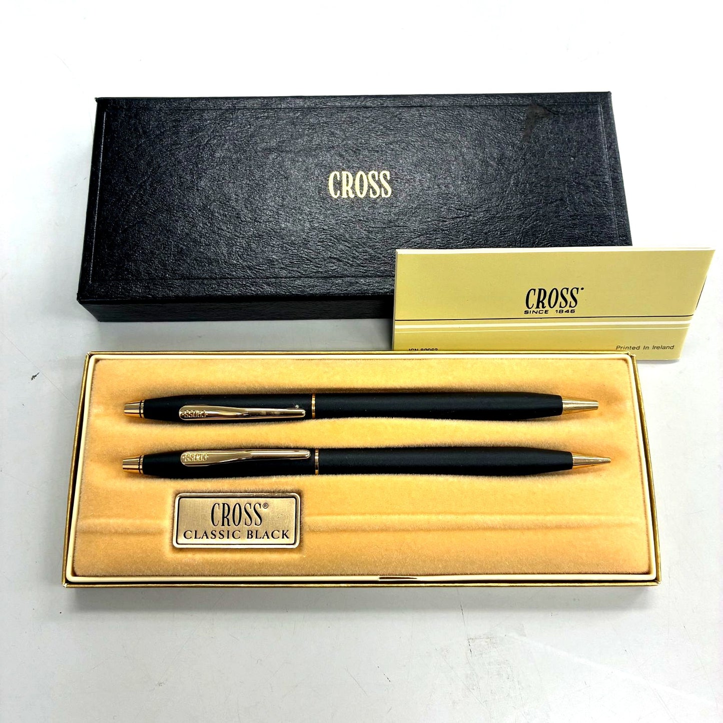 Cross Classic Century ballpoint pen set in slightly torn box, Japanese import