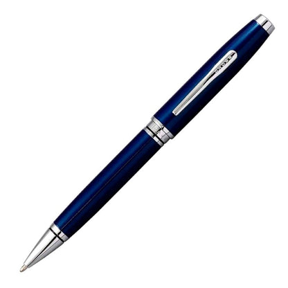 Cross Coventry Blue Lacquer Ballpoint Pen with rotating twist mechanism in original box