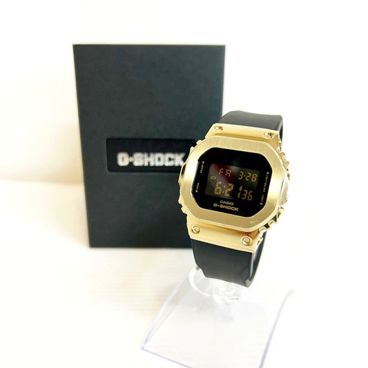 Casio G-Shock GM-S5600GB mid-size gold metal cover watch with box Japan import
