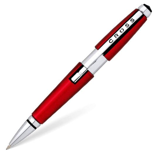 Cross Edge AT0555-7 red slide open ballpoint pen with premium gift box