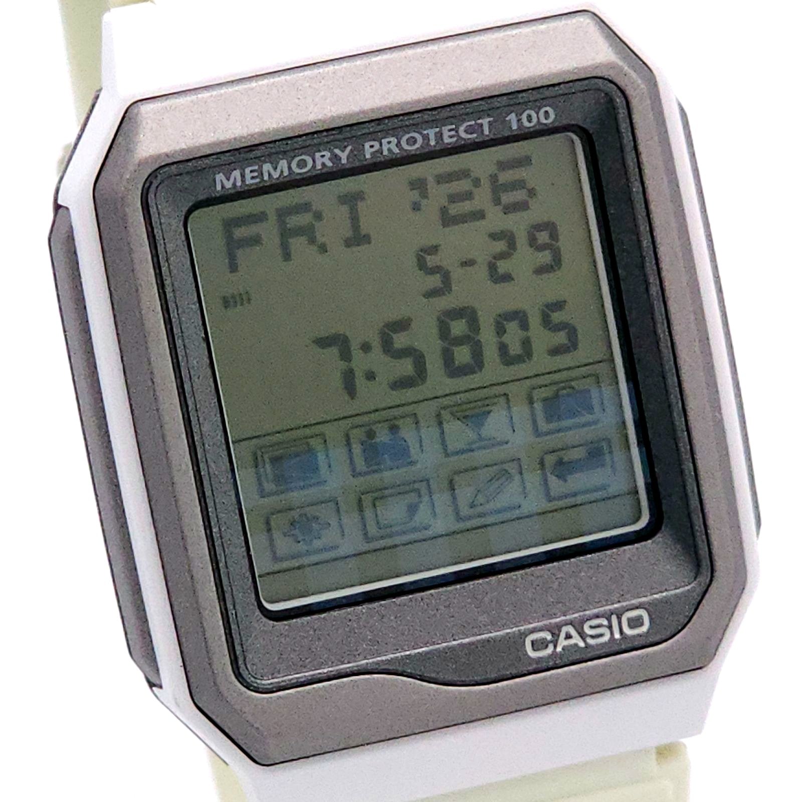 Casio Data Bank VDB-101JIM touchscreen quartz digital watch with black strap and digital display