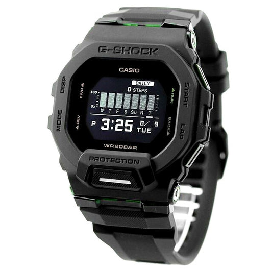 Casio G-Shock G-Squad GBD-200UU-1DR digital watch with black resin case and band