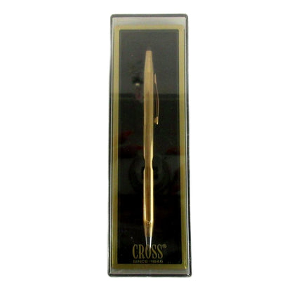 Cross Classic Century gold ballpoint pen with twist mechanism and logo in 14KT gold color unopened