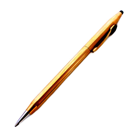 Gold Cross Classic Century Twist Ballpoint Pen Model GY18 with logo and blue ink, Japanese import