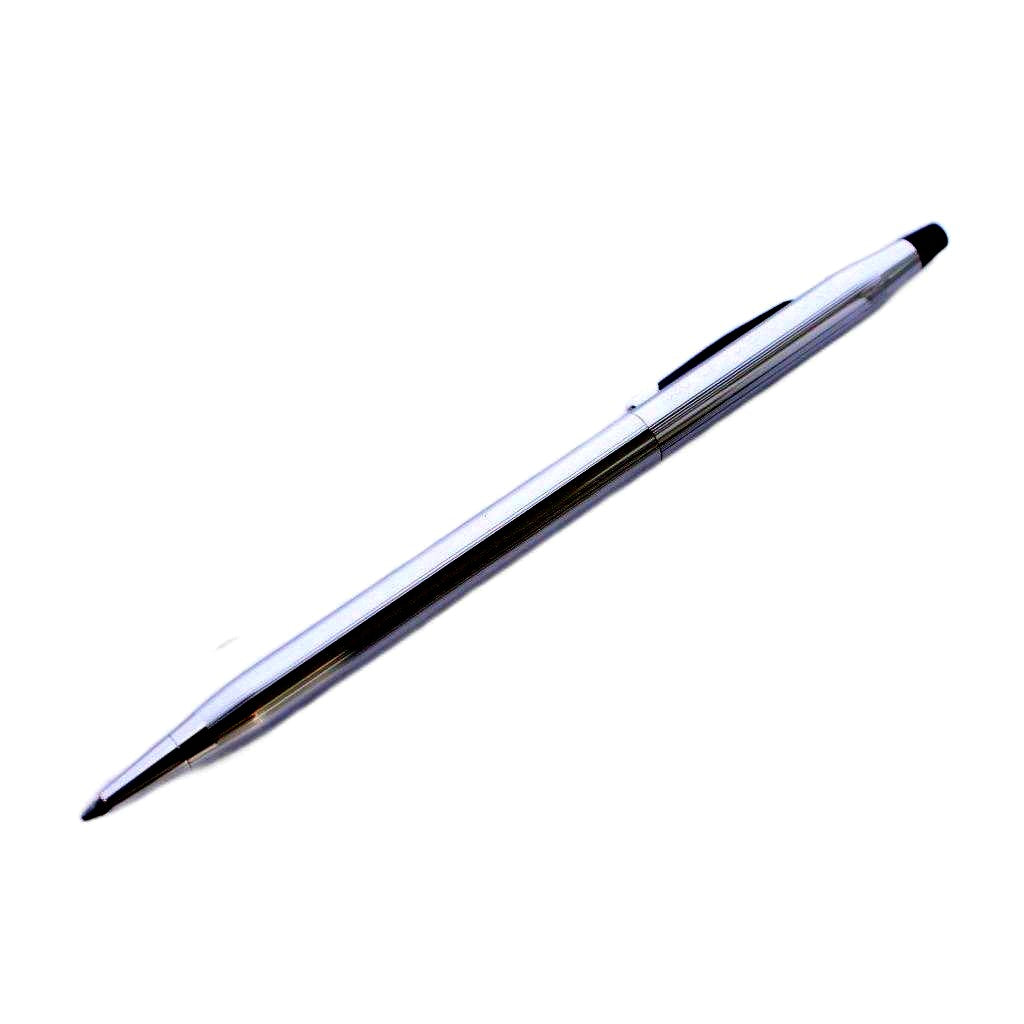 Cross Logo Rotating Silver Ballpoint Pen — Japan Import