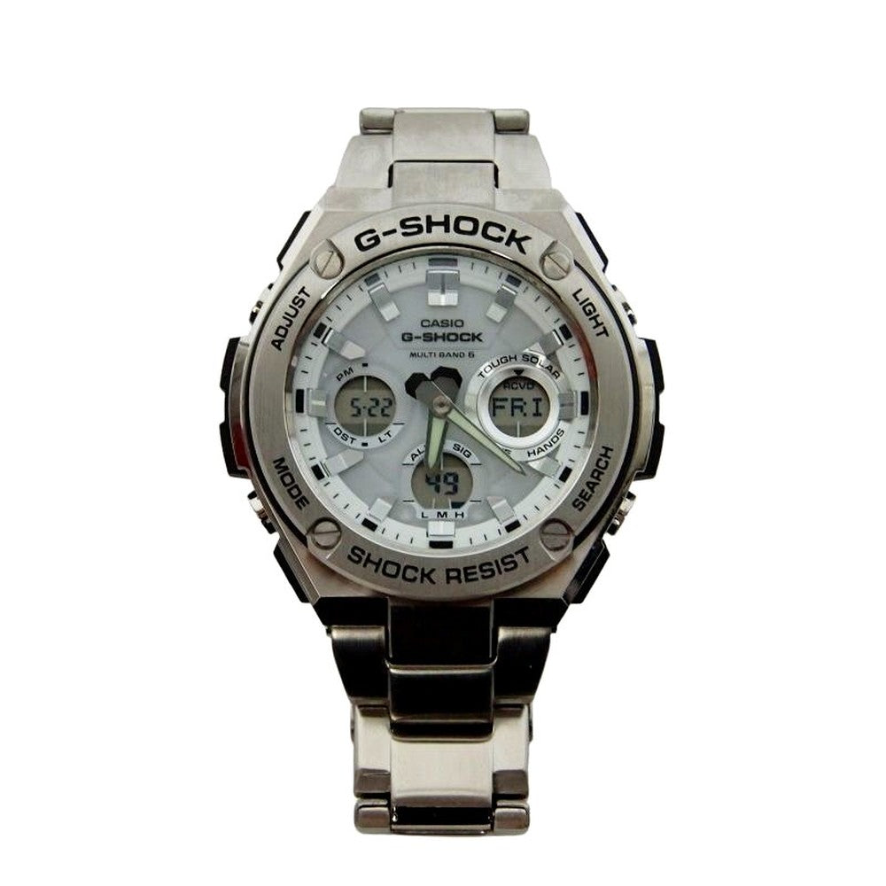 Casio G-Shock G-Steel G-Shock Radio Solar Watch Silver GST-W110D — Japan Import