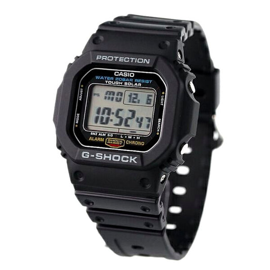 Casio G-Shock Origin 5600 Series G-5600UE-1DR solar powered digital wristwatch with resin band and black case