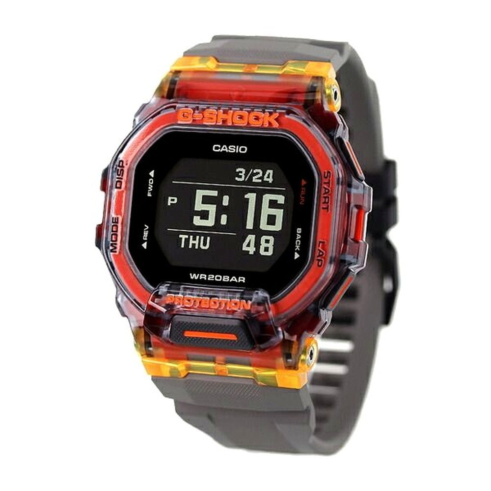 Casio G-Shock G-Scout GBD-200SM-1A5DR digital watch with black dial and gray resin band