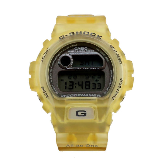 Casio Dolphin and Whale Commemorative DW-6910K men's digital watch with round face and black strap
