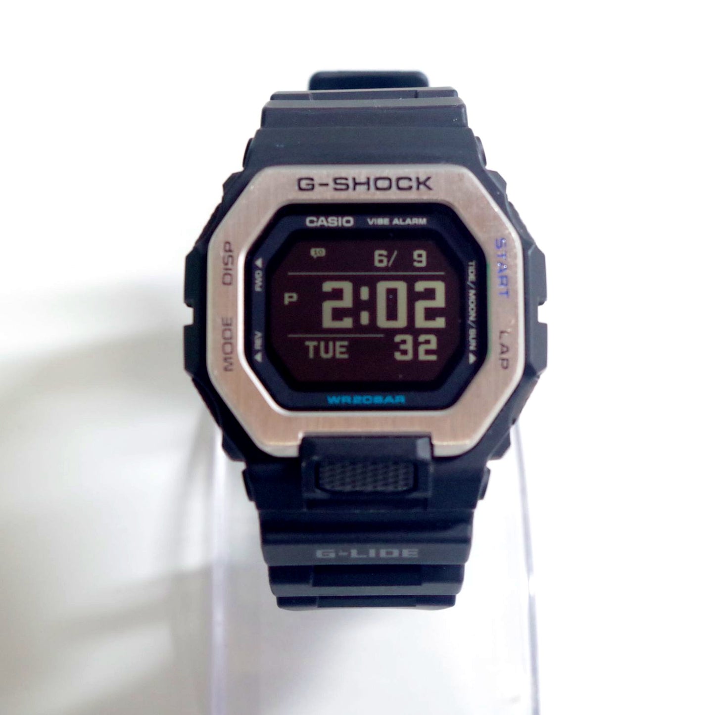 Casio G-Shock G-Lide GBX-100 Bluetooth men's watch with MIP LCD and tide graph feature