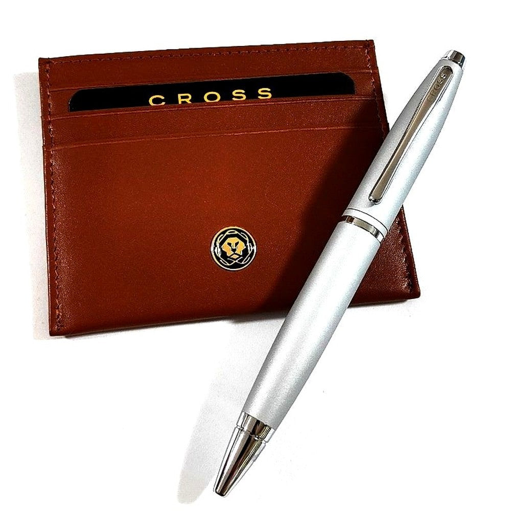 Cross Calais twist ballpoint pen and matching card case gift set in a special presentation box