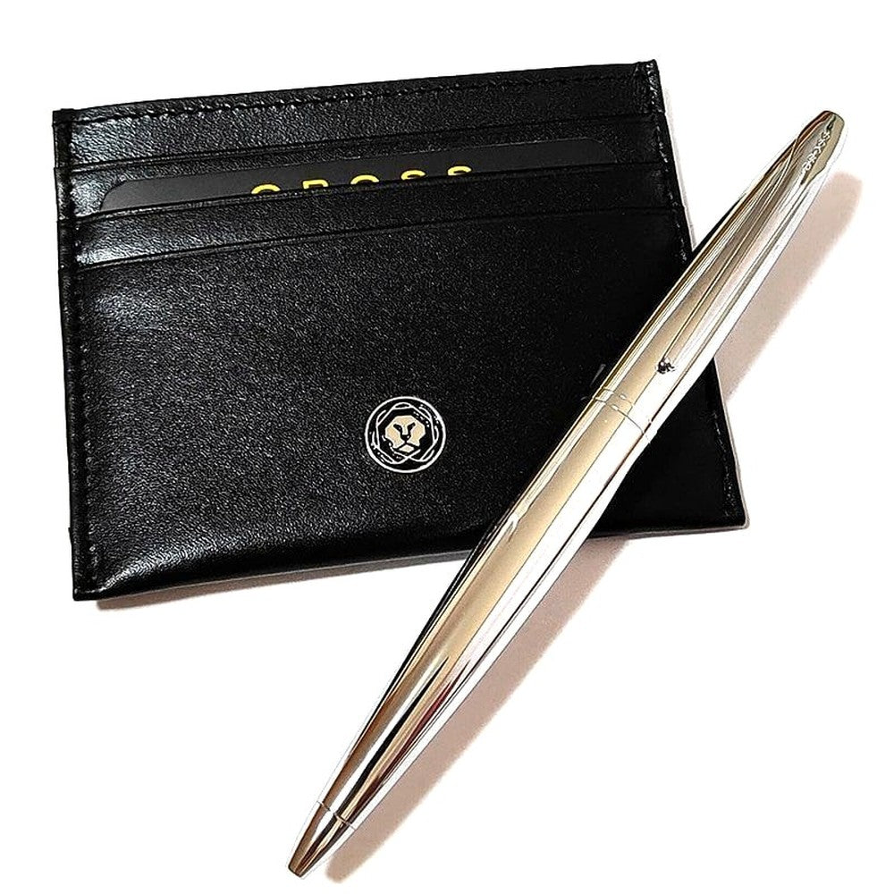 Cross ATX ballpoint pen gift set with card case and special box, Japan import
