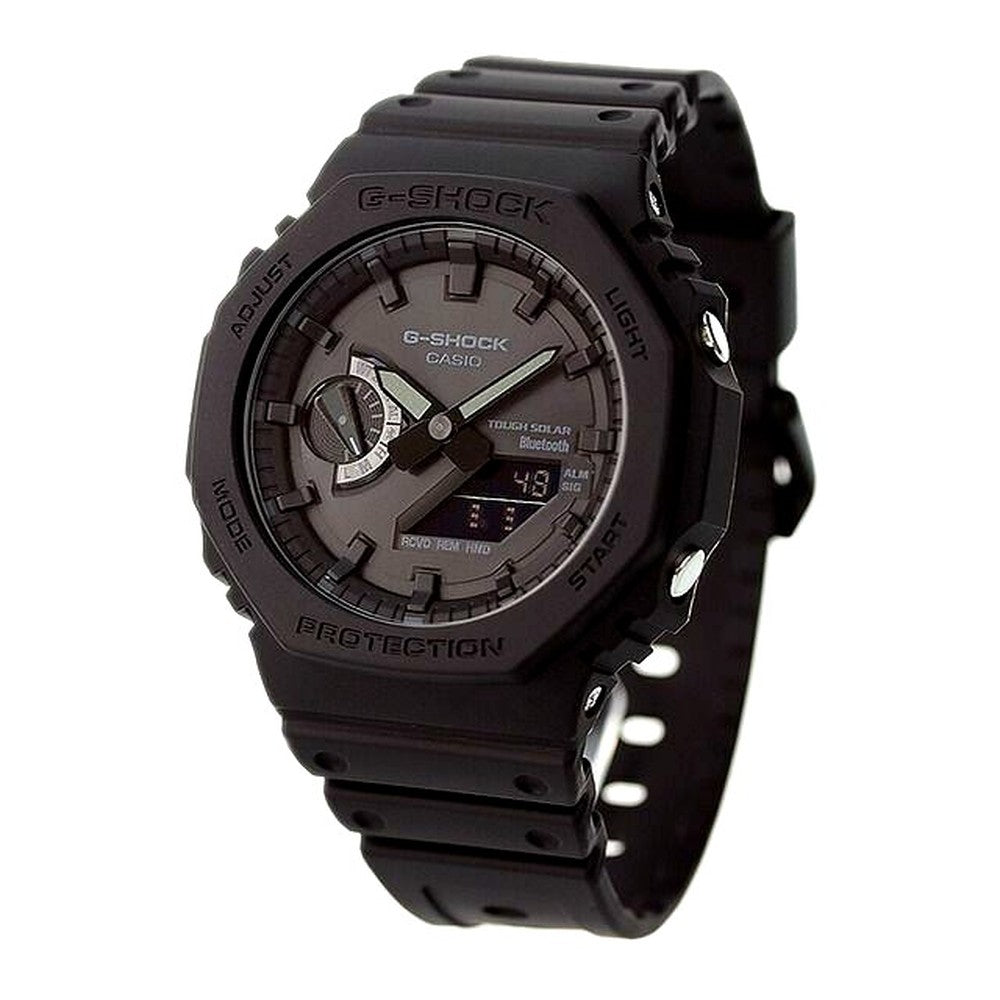 Casio G-Shock GA-B2100-1A1DR black analog-digital watch with carbon resin case and solar movement