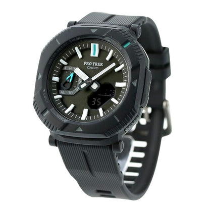 Casio PRO TREK PRJ-B001-1DR solar wristwatch with gray dial and resin band Japan import