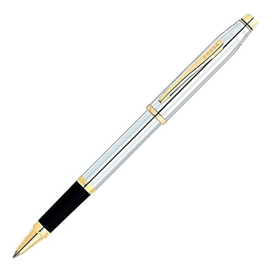 Cross Century II Medalist Select Tip Rollerball Pen model 3304 in silver with black grip, Japan import
