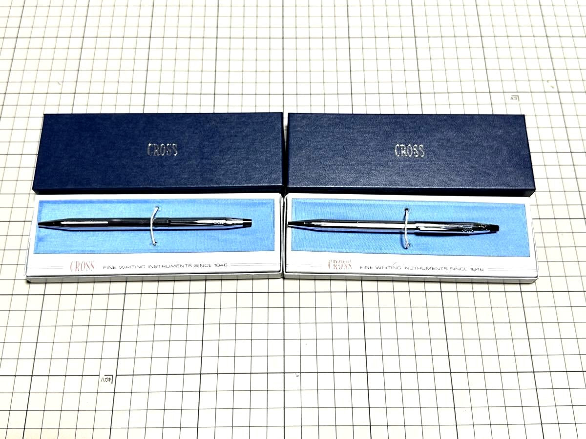 Cross Classic Century Twist Ballpoint Pen Set with 2 Silver Pens in Box