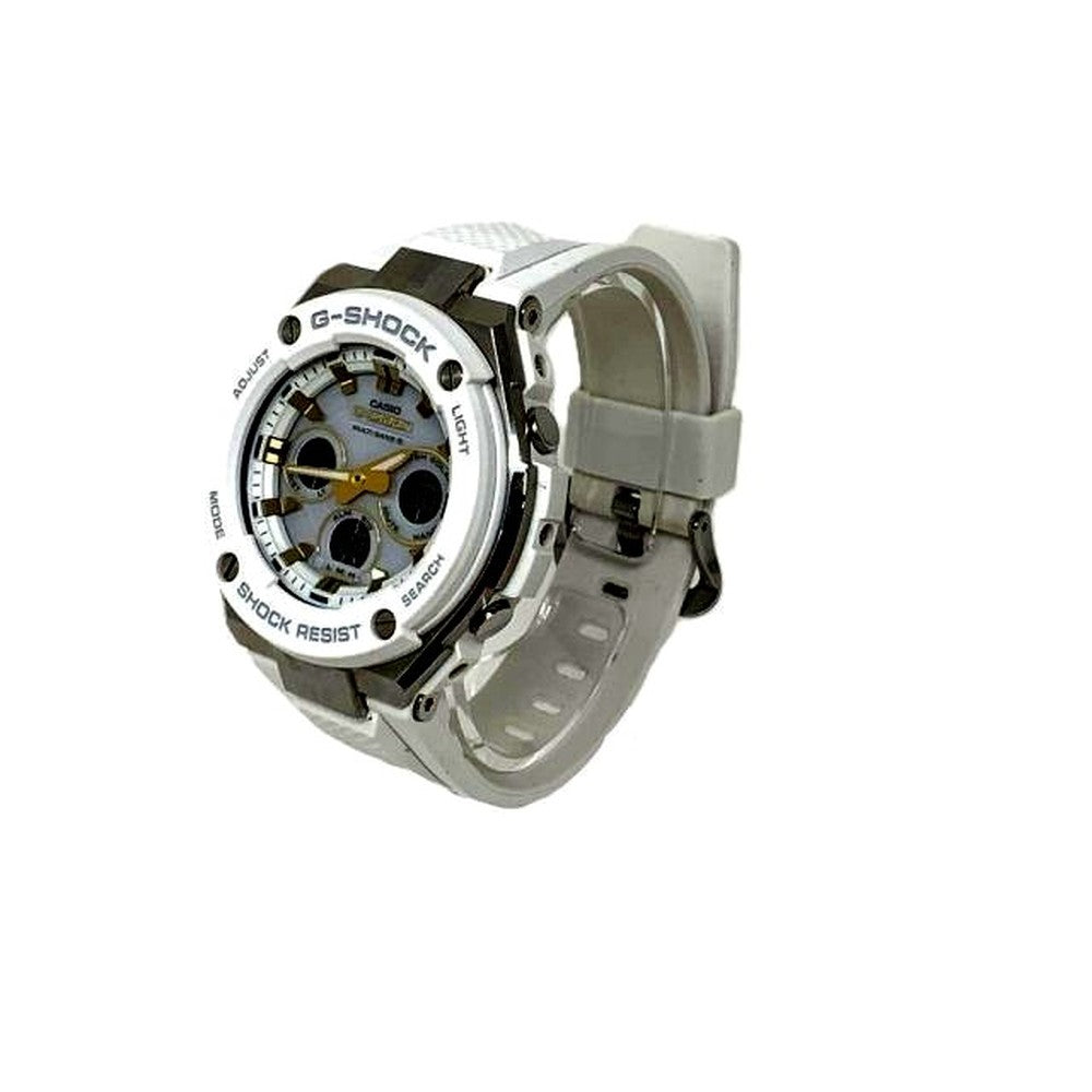Casio G-Shock G-STEEL GST-W300 white radio solar watch with resin band and 200m water resistance