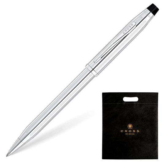 Cross Century II Ballpoint Pen with Silver Finish — Japan Import