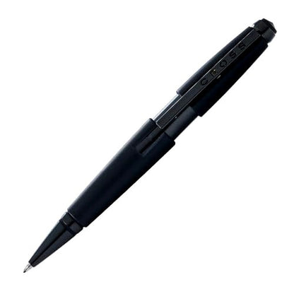 Cross NAT0555-11 capless rollerball pen with matte black lacquer finish and punch-out logo clip