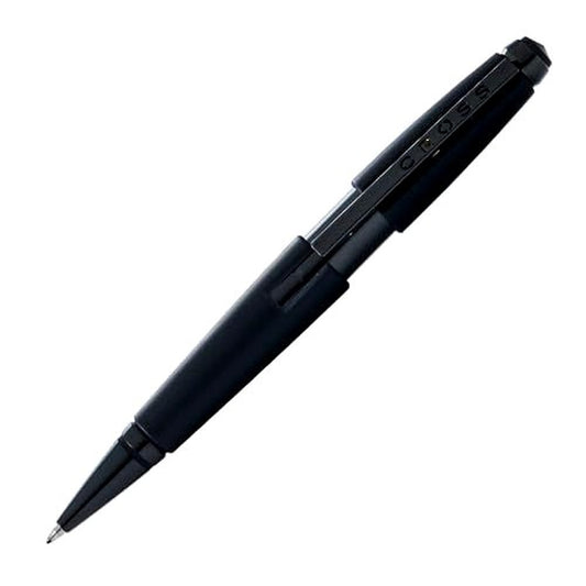 Cross NAT0555-11 capless rollerball pen with matte black lacquer finish and punch-out logo clip