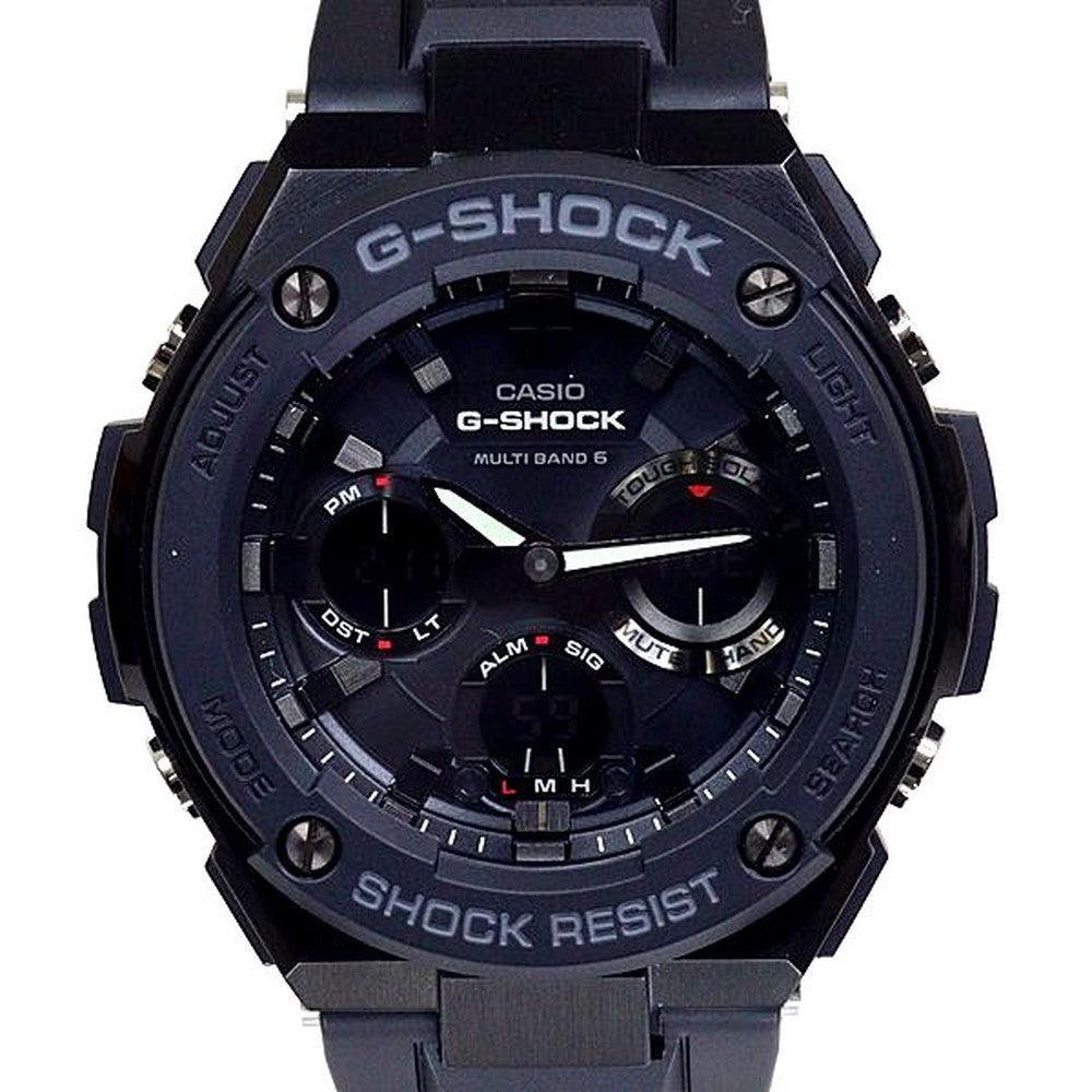 Casio G-Shock GST-W100G-1BJF men's watch with resin stainless steel case and digital-analog display