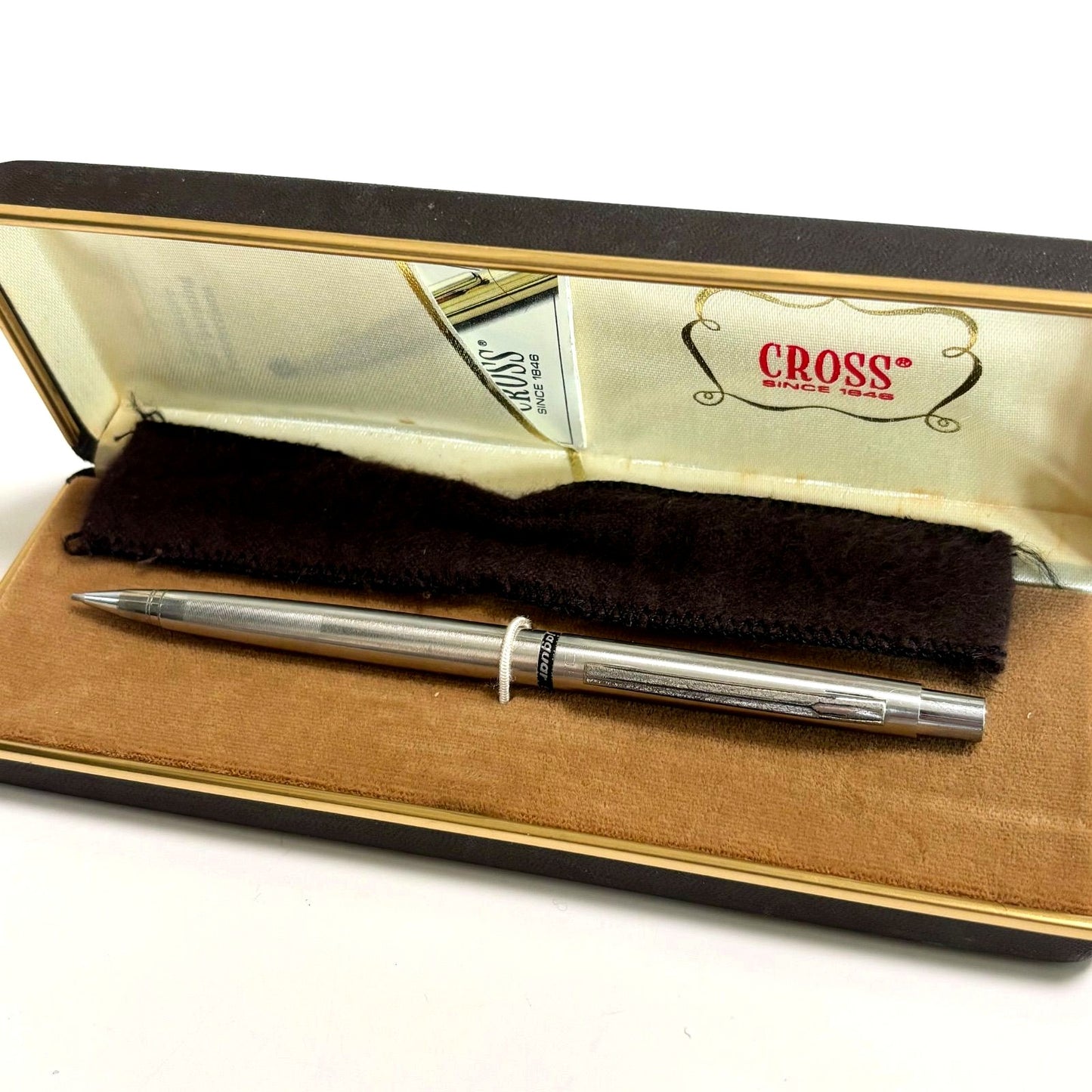 Cross Silver Mechanical Pencil with Case Used Japan Import