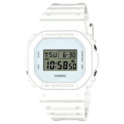 Casio G-Shock DW-5600WW-7JF Limited Edition all-white resin watch with digital display