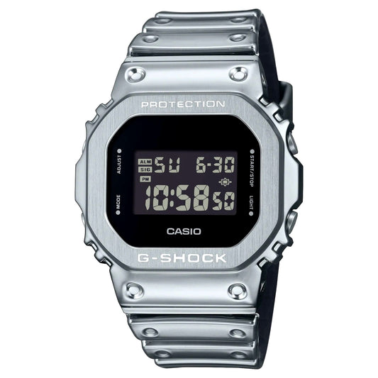 Casio G-Shock GM-5600YM-8JF digital watch with resin and stainless steel case, gray color, Japan import