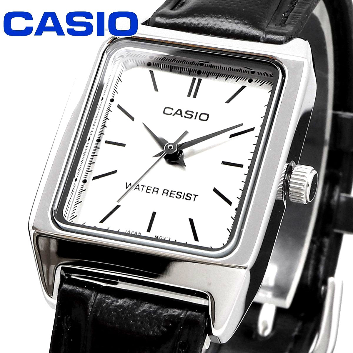 Casio Ladies Watch Model LTP-V007L-7E1 with quartz movement and white dial, Japan import