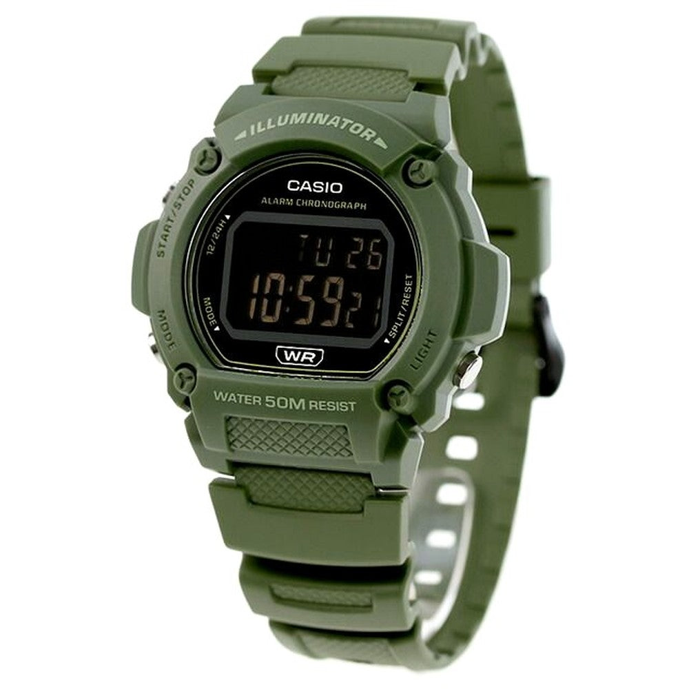 Casio W-219HC-3BVDF Digital Watch with Resin Band and Case — Japan Import