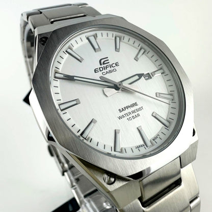 Casio Edifice EFR-S108 Series Model EFR-S108DJ-7AJF Silver Watch with Sapphire Glass and 100m Water Resistance — Japan Import