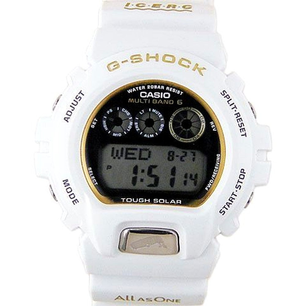 Casio G-Shock GW-6904K-7JR white men's watch with shock resistant and solar features, Japan import