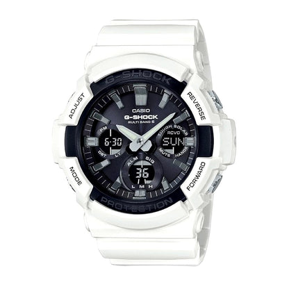 Casio G-Shock Radio Solar Watch Model GAW-100B-7AJF with Black and White Color — Japan Import