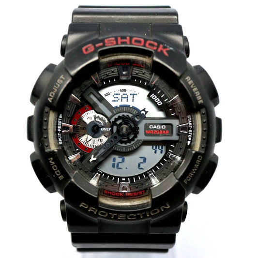 Casio G-Shock GA-110-1A black watch body only showing face and case