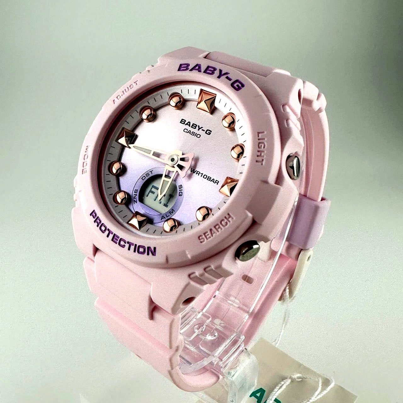 Baby-G BGA-320-4AJF pink compact casual watch with shock resistant design and LED backlight