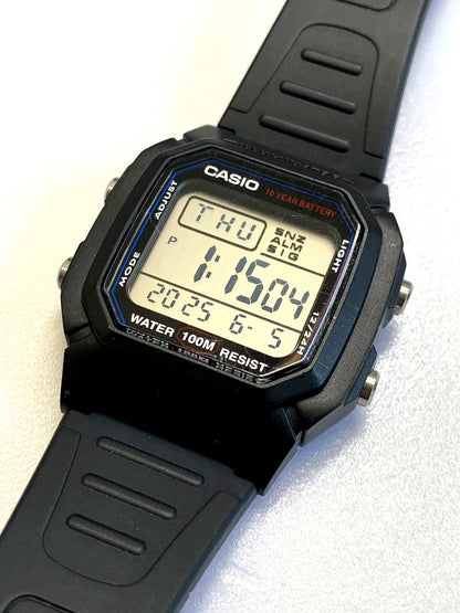 Casio W-800H Series Digital Watch Model A5104 Japan Import, used tested working body only
